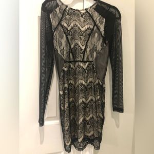 Sexy lace black dress